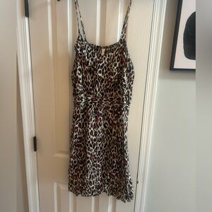 Xhilaration Brown and Black Slip Mini Dress